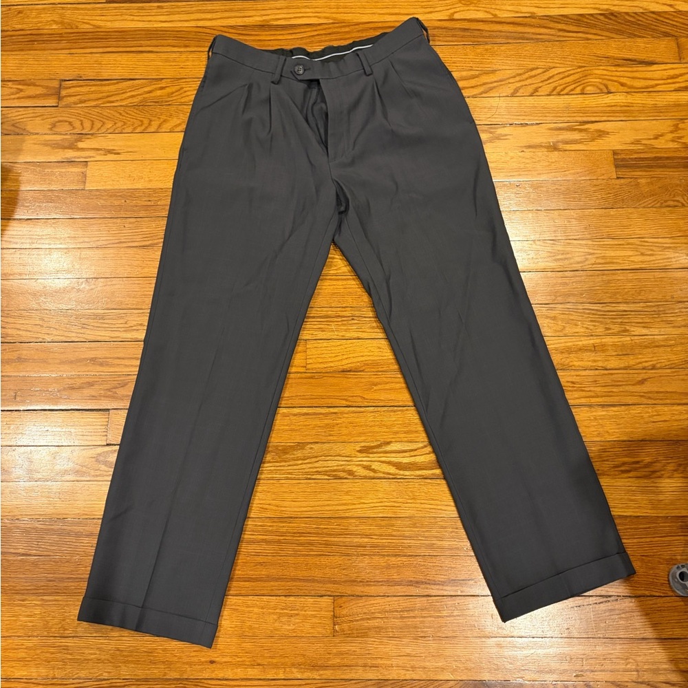 Haggar Men's Charcoal Dress Pants